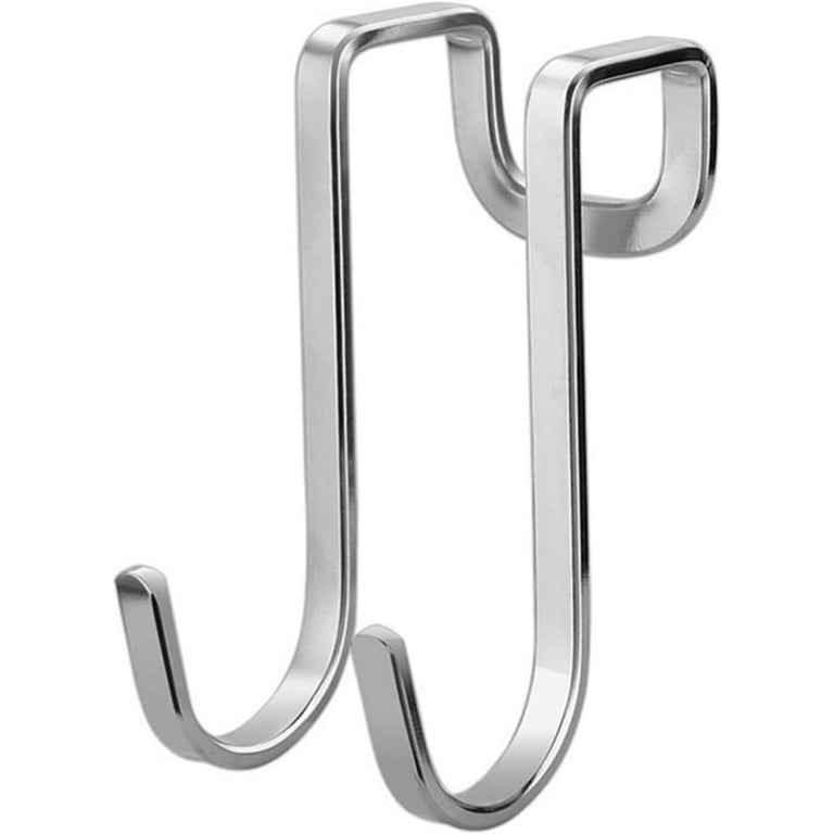 s Hooks 2pcs Stainless Steel Double S Shape Storage Hook for Bathroom  Kitchen Wall and Door Organizer Accessories Purse Hook Metal s Hooks (Color  : A, Size : One Size) 