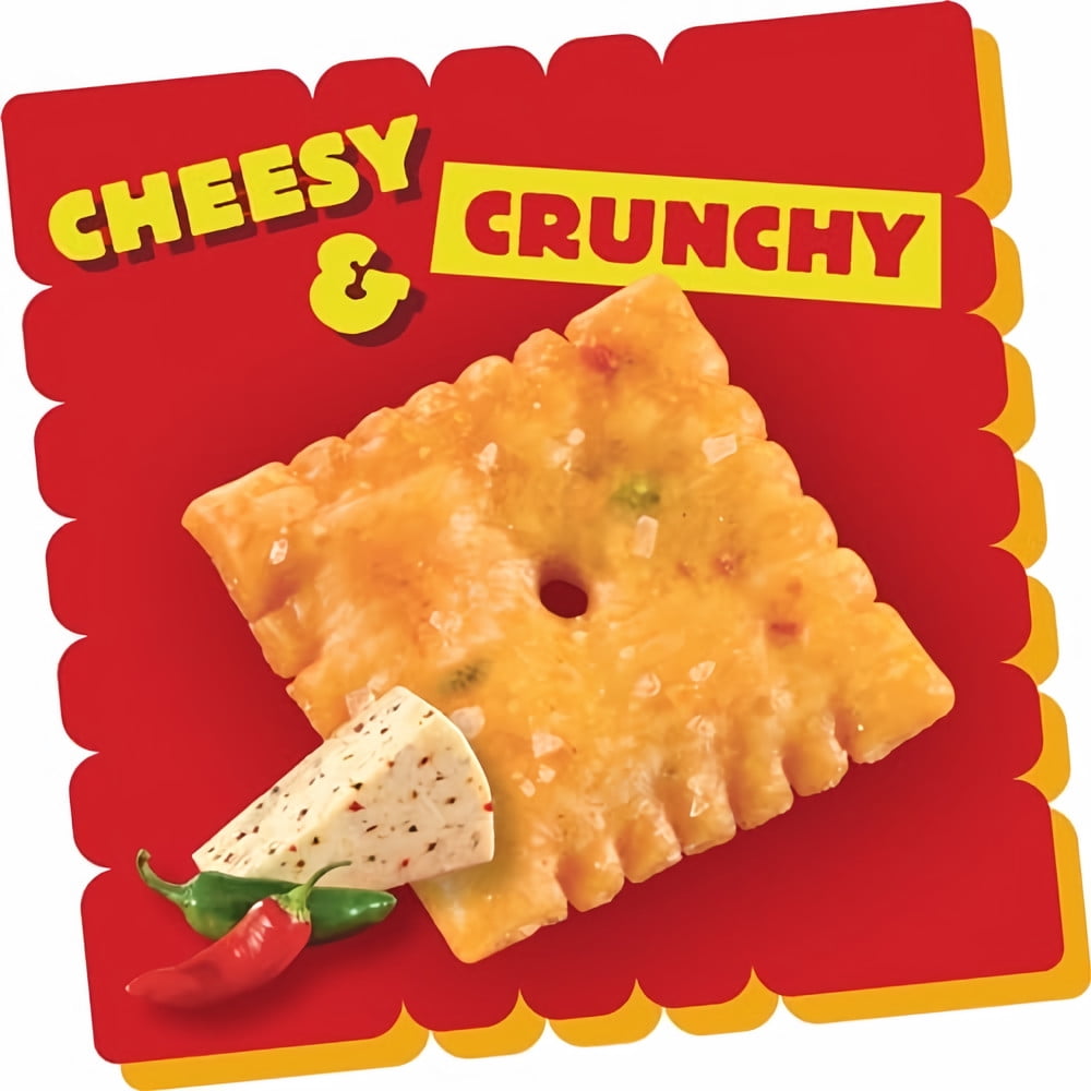 Cheez-It Baked Snack Crackers Pepper Jack 12.4 oz (Pack of 84)