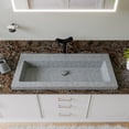 thumbnail image 2 of ABCO40TR 40" Solid Concrete Gray Matte Trough Sink for the Bathroom, 2 of 5