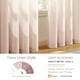 thumbnail image 4 of Cortinas Melodieux, color rosa claro, semitransparentes, 244 cm de alto, para sala de estar, 4 of 9