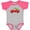 Baseball Heather and Hot Pink, variant on Inktastic Christmas Vintage Truck with Christmas Tree Boys or Girls Baby Bodysuit