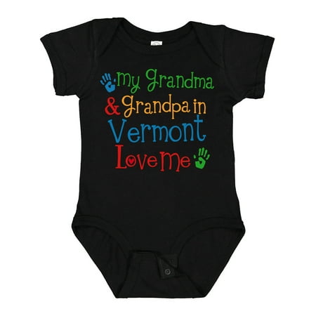 

Inktastic Vermont Grandma Loves Me Gift Baby Boy or Baby Girl Bodysuit