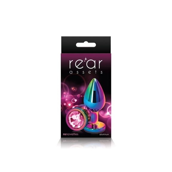New Sensations Novelties Rear Assets Multicolor Medium Pink Anal Plug
