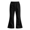 thumbnail image 3 of WERYOUNG School Uniform For Girls High Waist Lined Warm Flared Leg Trousers Kids Slim Fit Back To School Pants 4-5 Years, 3 of 4