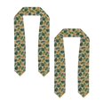 thumbnail image 2 of Fotbe Pineapples Palm Leaves Printed Class of 2024 Graduation Stole, 2 of 7