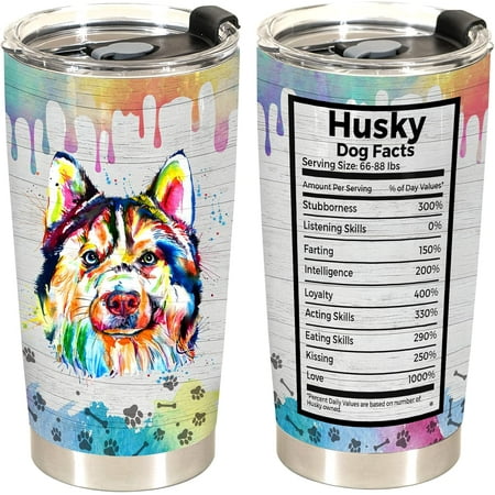 

Gifts for Husky Lovers for Christmas Husky Gifts for Owners Christmas - Birthday Gift Ideas for Husky Mom - Husky Lovers - Husky Dad Husky Funny Facts Tumbler Cup Mug Husky Tumbler