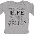 thumbnail image 4 of Inktastic Cellist Music Gift for Cello Player Boys or Girls Long Sleeve Baby Bodysuit, 4 of 5