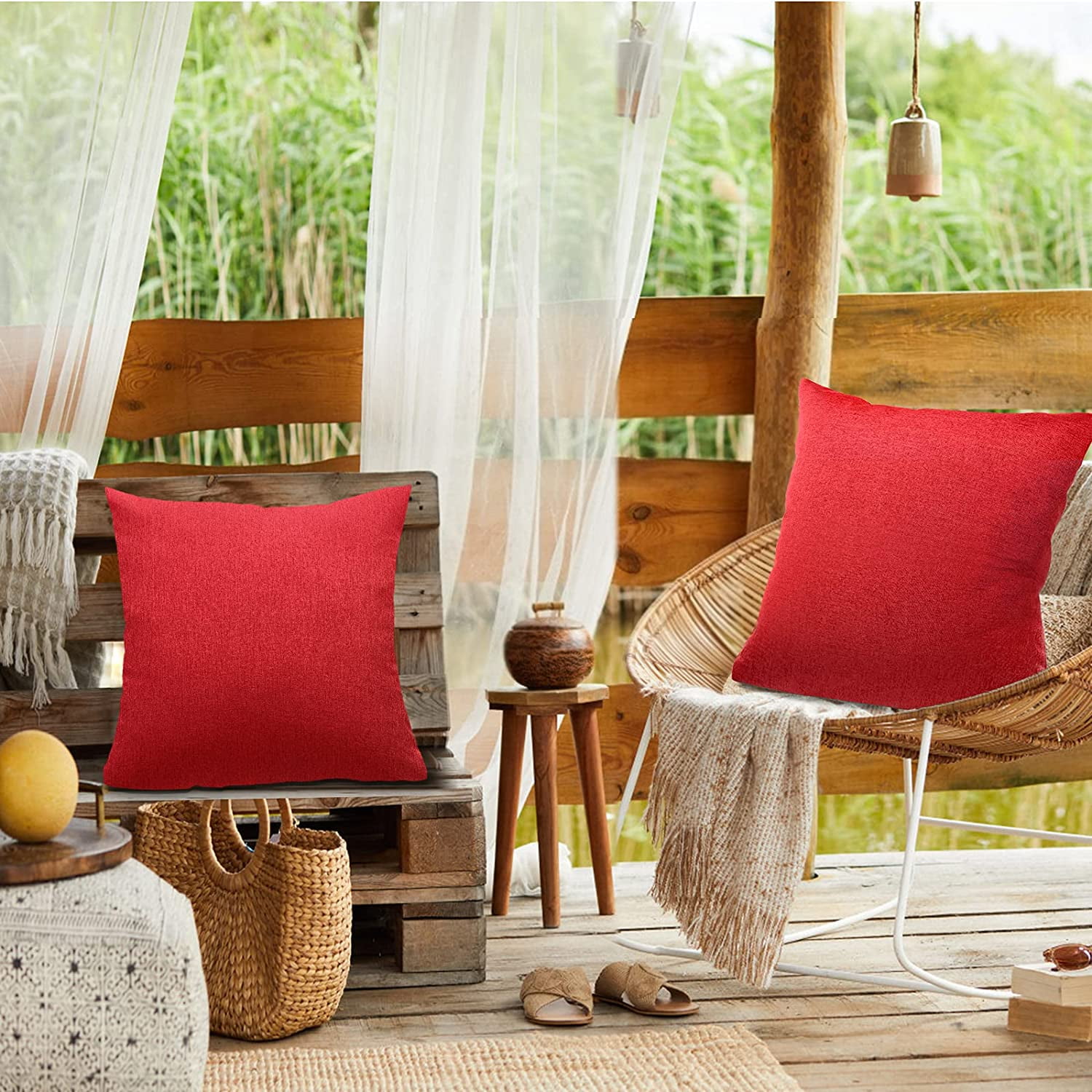 Outdoor pillow cheap covers walmart