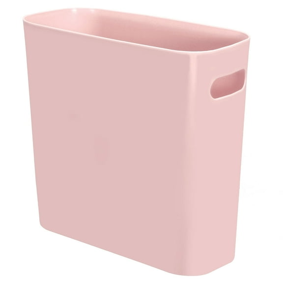 Youngever 1.5 Gallon Slim Trash Can, Plastic Garbage Container Bin, Small Trash Bin with Handles for Home Office, Living Room, Study Room, Kitchen, Bathroom (1 Pack Pink)
