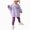 H154-Purple, variant on TOWED22 Toddler Baby Girl 2 Piece Fall Winter Clothing Set Fall Winter Long Sleeve Round Neck Tee and High WaistJoggers Outfits Warm(Purple,5-6 Y)