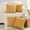 Mustard Yellow, variant on 4 Packs Neutral Decorative Throw Pillow Covers 18x18 Inch for Living Room Couch Bed Sofa, Rustic Farmhouse Boho Home Decor, Soft Plush Striped Corduroy Square Cushion Case 45x45 cm