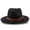 Black, variant on Stylish Unisex Panama Straw Hat with Wide Brim and Adjustable Belt for Outdoor Beach and Casual Wear