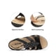 thumbnail image 4 of Sandalias DREAM PAIRS con Soporte para el Arco Negro Talla 11, 4 of 7