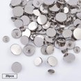 thumbnail image 4 of 100pcs Alloy Shank Buttons Metal Flat Buttons 11.5mm 12.5mm 15mm 18mm 20mm Round Sewing Buttons - Platinum, 4 of 9