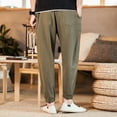 thumbnail image 6 of Sweatpants for Men, Men's Casual Pants Fashion Summer Solid Casual Elastic Waist With Pocket Pants, 6 of 6