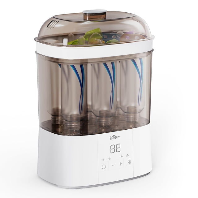 Esterilizador y secador de botellas Bear de vapor eléctrico de 2 capas