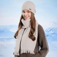 thumbnail image 4 of PureCasa Winter Beanie Hat Scarf Set for Women, Winter Beanie for Cold Weather, Soft Thermal Hand Warmer, Easy To Wear, Cold Clothing, 4 of 6