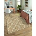 thumbnail image 6 of Unique Loom Braided Jute Collection Area Rug - Trellis (5' 1" x 8' Rectangle White/Ivory), 6 of 6