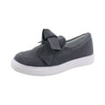 thumbnail image 2 of Willtoo Platform Sneakers for Women - Comfortable Slip On Shoes with Bow Gray, 2 of 6