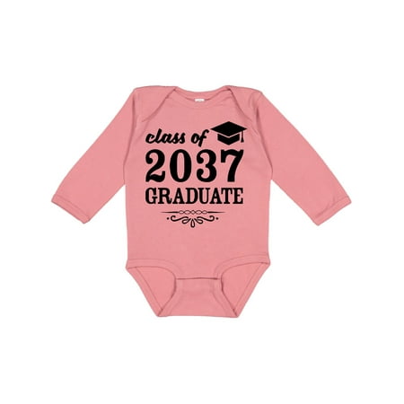 

Inktastic Class of 2037 Graduate with Graduation Cap Gift Baby Boy or Baby Girl Long Sleeve Bodysuit