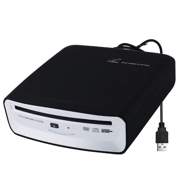 Reproductor de CD portátil USB para coche, reproductor de CD externo universal, reproductor de CD DVD USB para coche, Android, navegación/TV (Android versión 4.4 y superior) Plug and Play