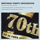 thumbnail image 4 of KAKOWELY Banner de cumpleaños para colgar en la pared, póster de fondo, telón de fondo con globos para 70 cumpleaños, 4 of 5