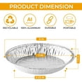 thumbnail image 4 of The Baker Celebrations 30 ct. Aluminum Foil Baking Pie Pans 8 inch (7 inch Inner Diameter) - Made in USA, 4 of 6