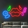 thumbnail image 3 of Handmadetneonsign Beauty Make Up Artist Neon Sign, Cosmetics Neon Light, Beauty Led Sign Decor, 3 of 5