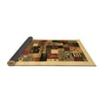 thumbnail image 2 of Ahgly Company Indoor Round Abstract Brown Contemporary Area Rugs, 5' Round, 2 of 4