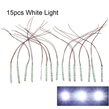 RANME 15 Pack Pre Wired For Smd Led Strip For Dollhouse And Miniature Room Lighting Suitable For 12V~18V Applications
