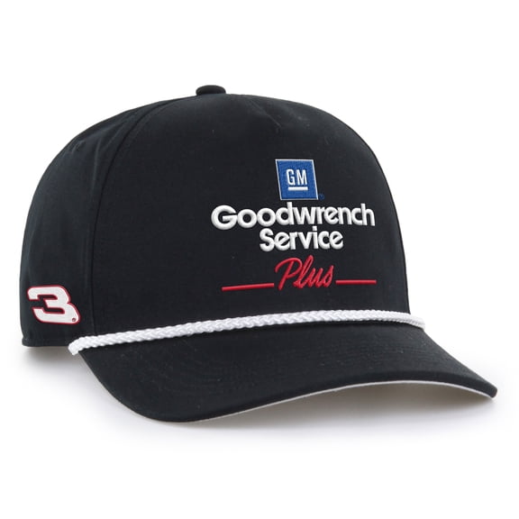 Men's '47 Black Richard Childress Racing Goodwrench Service Plus Hitch Rope Adjustable Hat