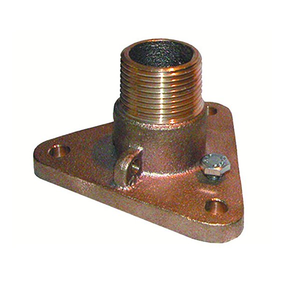 Groco IBV-F Bronze Flanged Adaptor for In-line Ball Valve to Through-Hull
