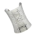 thumbnail image 2 of Brazalete Abierto de metal Fernando Joyería de Brazalete Punk para mujeres hombres plata, 2 of 5