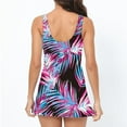 thumbnail image 3 of Aayomet Womens Swimsuits Tankini Printed Split Swimsuit From Europe and America (Red, L), 3 of 5