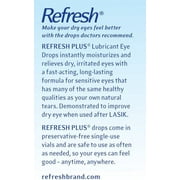 REFRESH PLUS Lubricant Eye Drops Single-Use Containers 30 Each