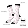 thumbnail image 4 of Balery Animal Pink Color Paw Pattern Crew Socks Unisex– Soft & Breathable Socks for Men & Women, One-Size Fits Most (US 5-11), Comfortable & Durable for Daily Wear, 4 of 6