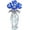 Blue, variant on Blue Crystal Rose Paperweight - Handcrafted Glass Flower Gift for Women, Wife, Girlfriend, Crystal Flower Bouquet Decor & Collectible(blue)-dh