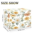 thumbnail image 3 of Storage Box With Lid 16.5x12.6x11.8In Foldable Stacked Household Storage Box Coral Chrysanthemums, 3 of 7