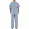 thumbnail image 2 of Fruit of the Loom mens Broadcloth Short Sleeve Top and Long Pants Pajama Set, 2 of 7