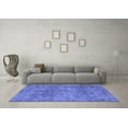 thumbnail image 3 of Ahgly Company Machine Washable Indoor Rectangle Abstract Blue Modern Area Rugs, 2' x 5', 3 of 4