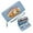 Blue, variant on GEEAD Ultral-thin Long Wallet for Women Multiple Card Slots Time Never Wasted Floral Blooms Orange Tabby Cat Stylish Accessory Smooth Texture Gift for Father's Day Teacher's Day Graduation