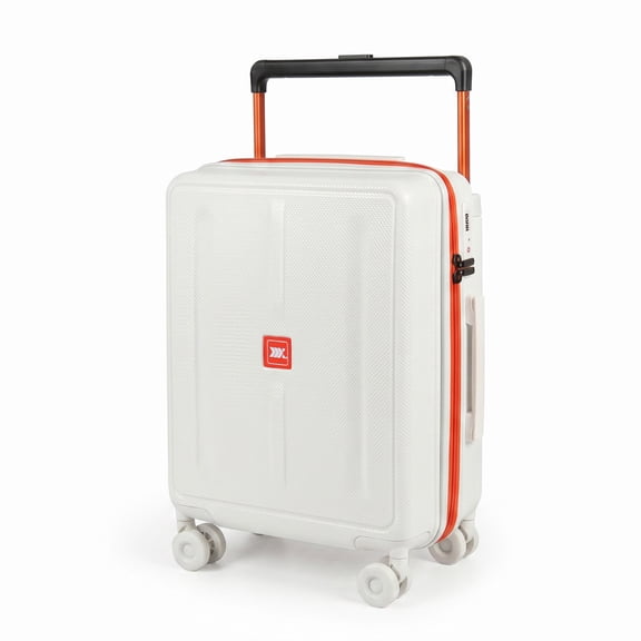 New York Xpress 20" Carry on Luggage,PC Hardside Expandable Suitcase with Silent Wheels & Aluminum Wide Handle,TSA-Approved, Beige - LP13803