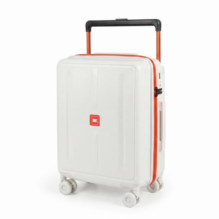 New York Xpress 20" Carry on Luggage,PC Hardside Expandable Suitcase with Silent Wheels & Aluminum Wide Handle,TSA-Approved, Beige - LP13803