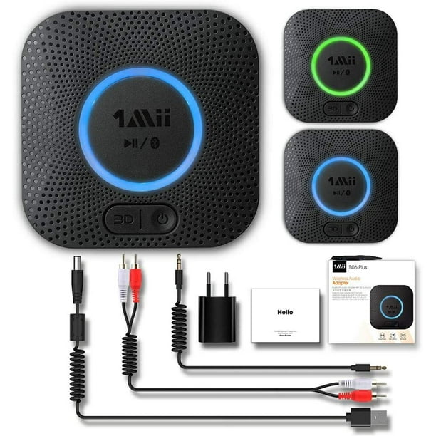 Upgraded Audio Bluetooth Receiver, 3D Surround AptX Low Latency for Home  and Car