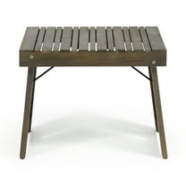 Noble House Kyoto Outdoor Folding Side Table Gray