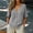 Gray women v neck blouse a1, variant on Women V Neck Short Sleeve Button Down Blouse Casual Loose Fit Solid Top Lightweight Summer Shirt Office Work Vacation Outfits, Brown 2XL