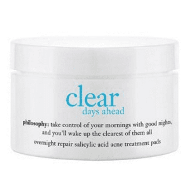 Philosophy Clear Days Ahead Overnight Repair Salicylic Acid Acne Treatment Pads, 60 Ct