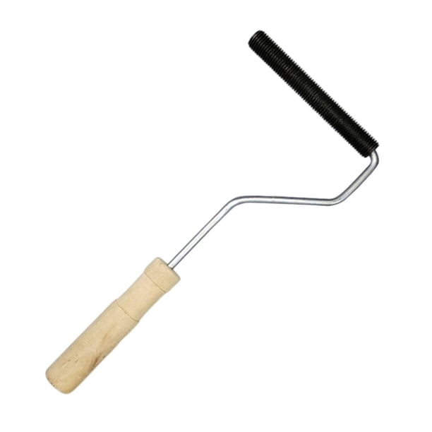 Rodillo de pintura laminado con mango de madera cómodo para ducha de resina compuesta 5 pulgadas