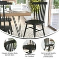 thumbnail image 5 of Flash Furniture Ingrid Windsor Commercial Solid Wood Dining Room Chairs, Set of 2, Black, 5 of 14