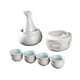 thumbnail image 5 of Juego de sake de cerámica con tetera, vajilla de , cuenco creativo para calentar, bebida tradicional de sake para regalar en una fiesta de té, 5 of 8